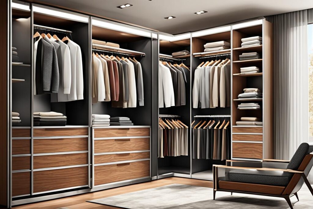 Bedroom wardrobe design materials