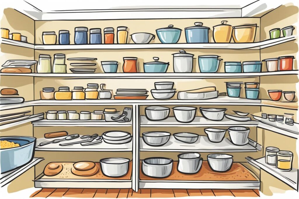 baking supplies storage