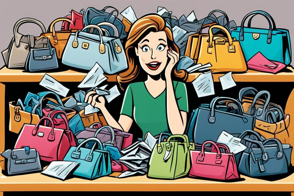 decluttering handbag collection