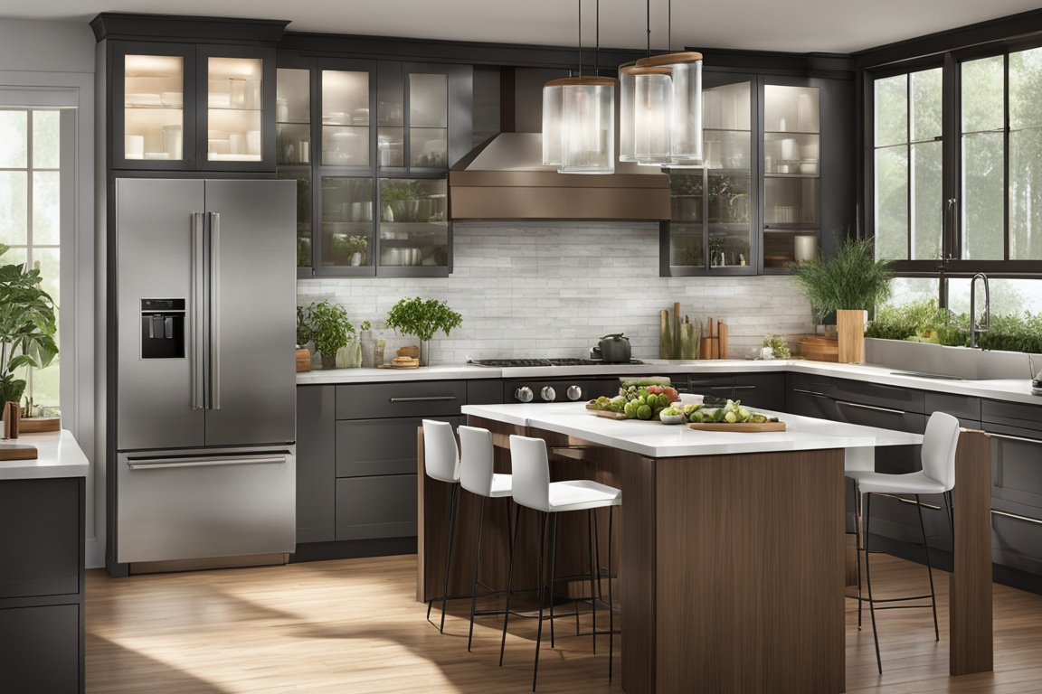 Stylish Ideas for Glass Kitchen Cabinet Displays
